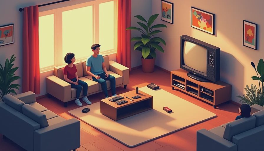 Visual context for retro game console
