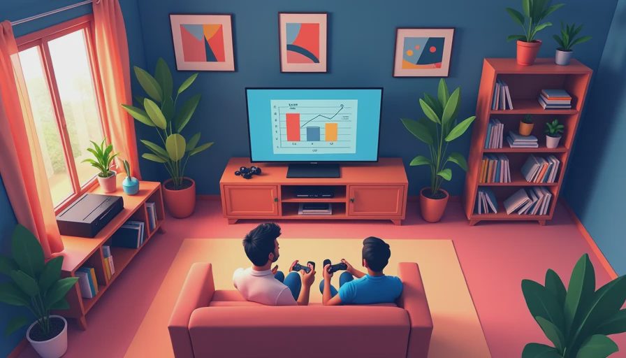 Visual context for retro gaming console